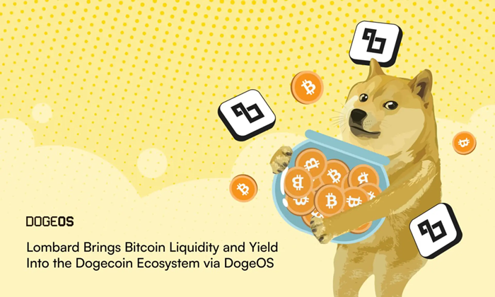 Lombard与DogeOS达成战略合作，将万亿美元比特币流动性引入狗狗币生态系统
